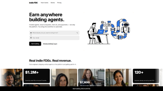 Screenshot of indiefde.com