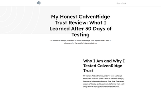 Thumbnail of calvenridge.net