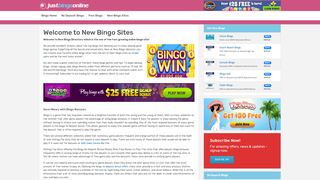 Thumbnail of justbingoonline.com