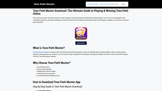 Thumbnail of teenpattimasster.com