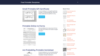 Thumbnail of tomprintable.com