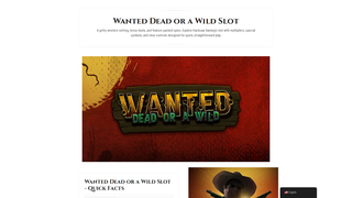 Thumbnail of wanted-dead-or-a-wild-demo.com