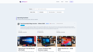 Screenshot of bidhappens.com