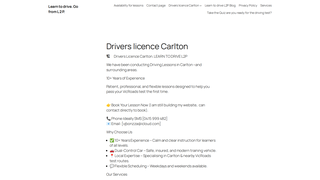 Thumbnail of driverslicencecarlton.com