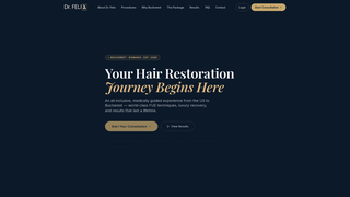 Screenshot of drfelixhair.com