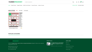 Thumbnail of plannerspreadsheet.com