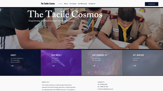 Screenshot of tactilecosmos.com