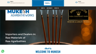 Thumbnail of mukeshagarbathiworks.com