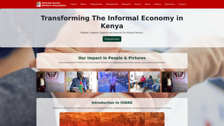 Screenshot of informalsectorworkersassociation.org
