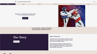 Thumbnail of taekwondofederationindia.com