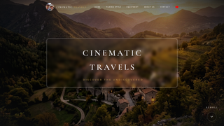 Screenshot of cinematictravels.uk