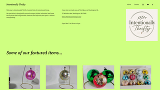 Screenshot of intentionallythrifty.com
