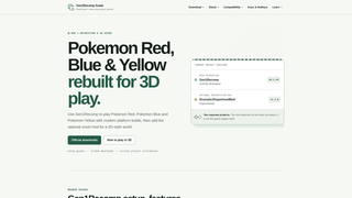 Screenshot of gen1recomp.com