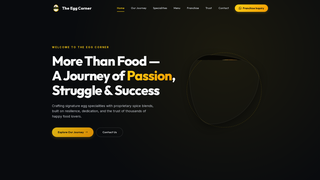 Screenshot of theeggcorner.com