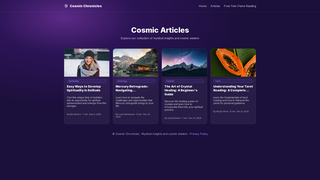 Thumbnail of cosmochronicles.com