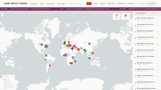 Screenshot of globalprotesttracker.com