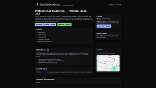 Thumbnail of lincolnplasteringservice.com