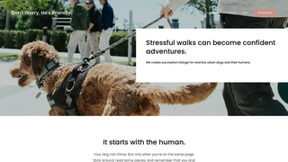 Screenshot of dontworryhesfriendly.com