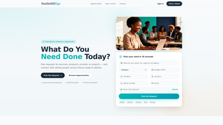 Screenshot of hustleaidgigs.com