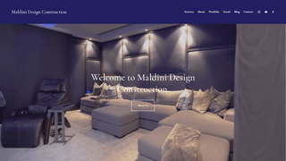 Screenshot of maldinidesign.com
