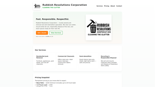 Thumbnail of rubbishresolutionscorporation.com