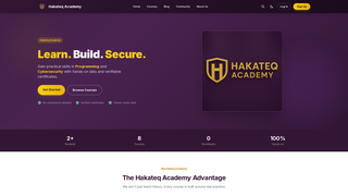 Screenshot of hakateqacademy.com