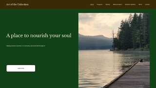 Screenshot of artoftheunbroken.com