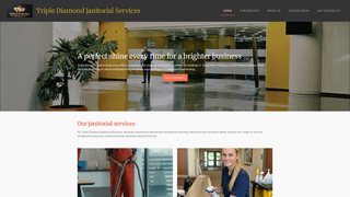 Screenshot of triplediamondjanitorialservices.com