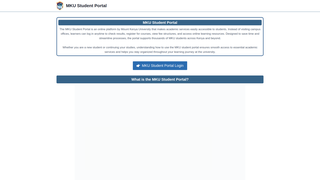 Thumbnail of mkustudentportal.net