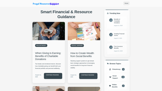 Thumbnail of frugalresourcesupport.com