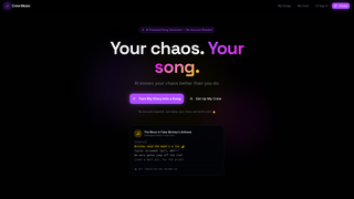 Screenshot of crewmusic.io
