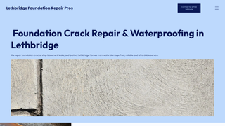 Thumbnail of lethbridgefoundationrepairpros.com