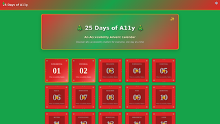 Thumbnail of 25daysofa11y.com
