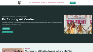 Screenshot of performingartcentre.org