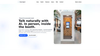 Screenshot of kioskagent.ai