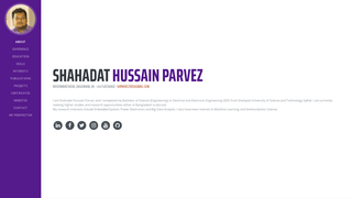 Screenshot of shahadatparvez.com