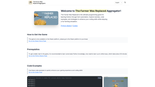 Thumbnail of thefarmerwasreplaced.com