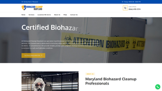 Thumbnail of biohazardcleanupmaryland.com