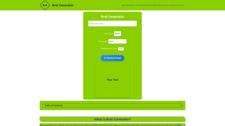 Thumbnail of brattgeneratorr.com