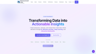 Screenshot of datascibykashi.tech