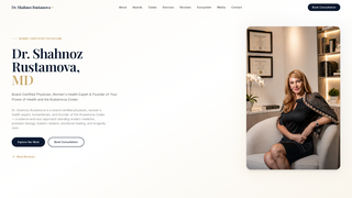 Screenshot of shahnozrustamova.com
