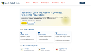 Thumbnail of nevadatradeandbarter.com