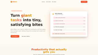 Screenshot of nibblehq.app