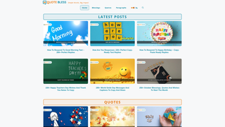 Thumbnail of quotebless.com
