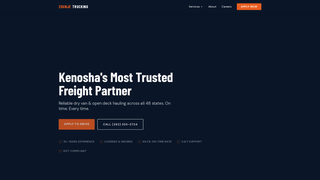 Screenshot of zdunjetrucking.com