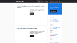 Thumbnail of araprintable.com