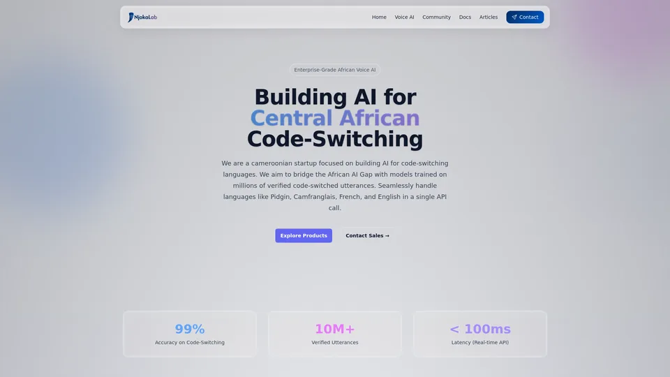 Screenshot of njokalab.com