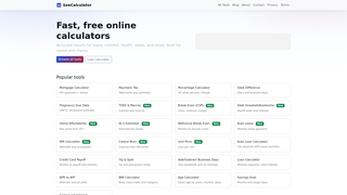 Thumbnail of seecalculator.com