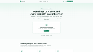 Screenshot of sheetpeek.com