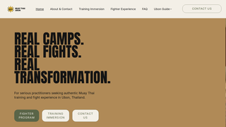 Screenshot of muaythaiubon.com